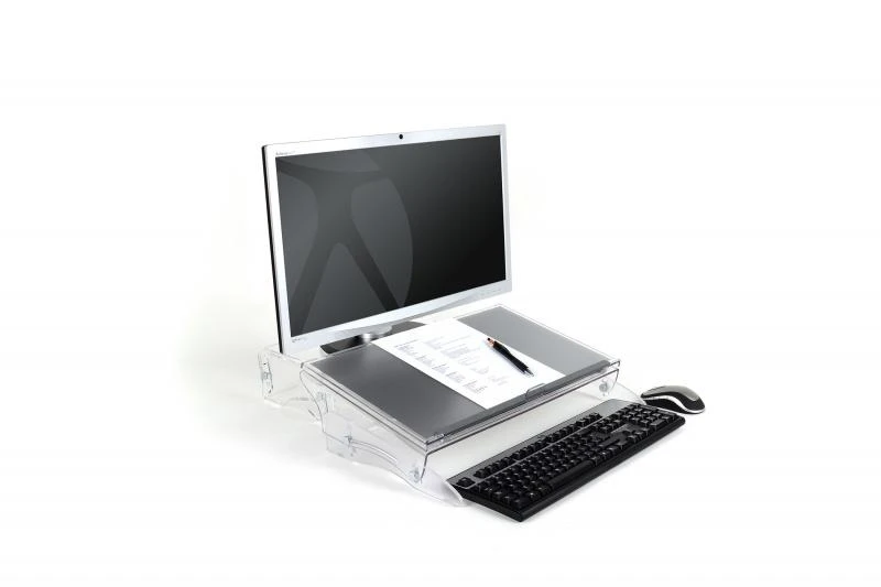 Bakker Elkhuizen Carruzzo BakkerElkhuizen FlexDesk 640 dokumentų laikiklis Plastikas, Guma, Plienas Šviesiai Žalia, Permatomas