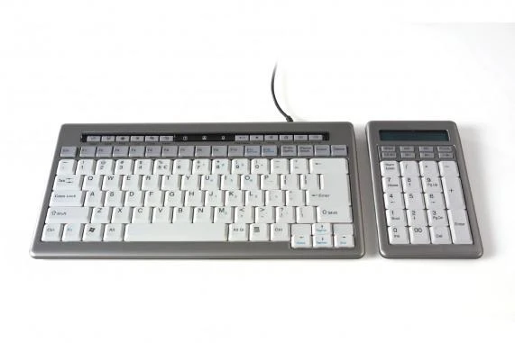 Bakker Elkhuizen Carruzzo BakkerElkhuizen S-board 840 klaviatūra Biuras USB QWERTY Anglų (JAV) Šviesiai Žalia, Balta