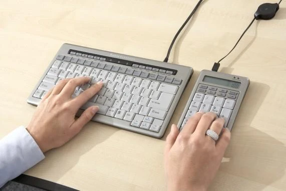 Bakker Elkhuizen Carruzzo BakkerElkhuizen S-board 840 Numeric skaičių klaviatūra PC USB Šviesiai Žalia, Balta