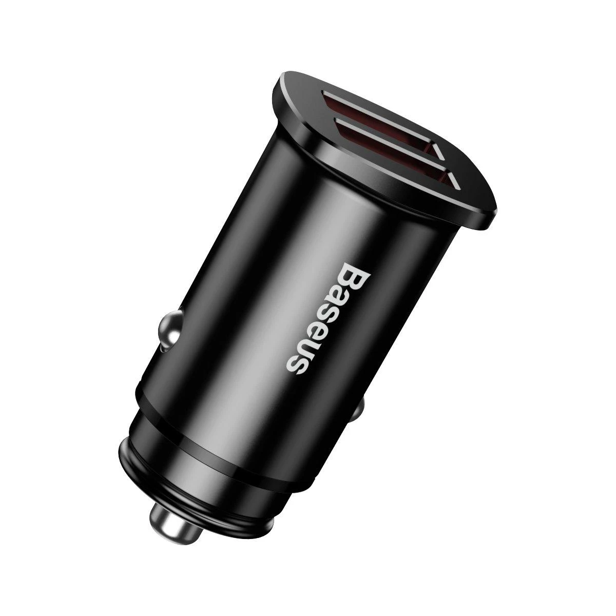 Baseus Square automobilinis įkroviklis 2xUSB QC3.0 5A 30W - Juodas
