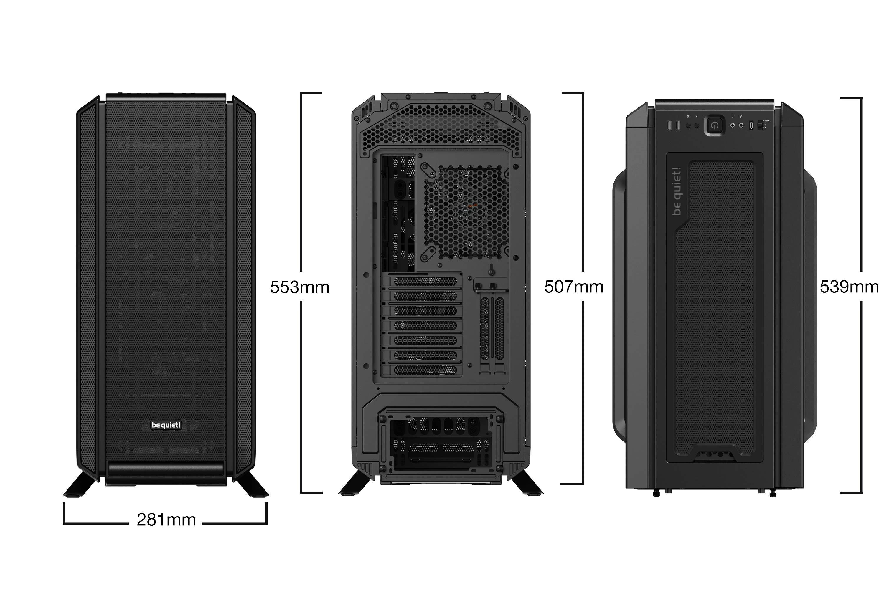 PC korpusas Be Quiet! Silent Base 802 Juodas - Midi Tower