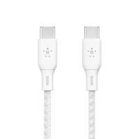 BELKIN BRAIDED USB-C/USB-C/KABELIS PALAIKIA GREITĄ ĮKROVIMĄ