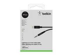 Belkin Lightning iki 3,5 mm kabelis AV10172bt03-BLK Juodas