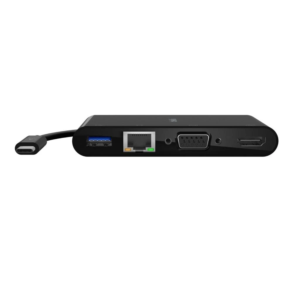 Belkin USB-C į Gigabit-Ethern. HDMI/VGA/USB-A adapteris, 100W PD