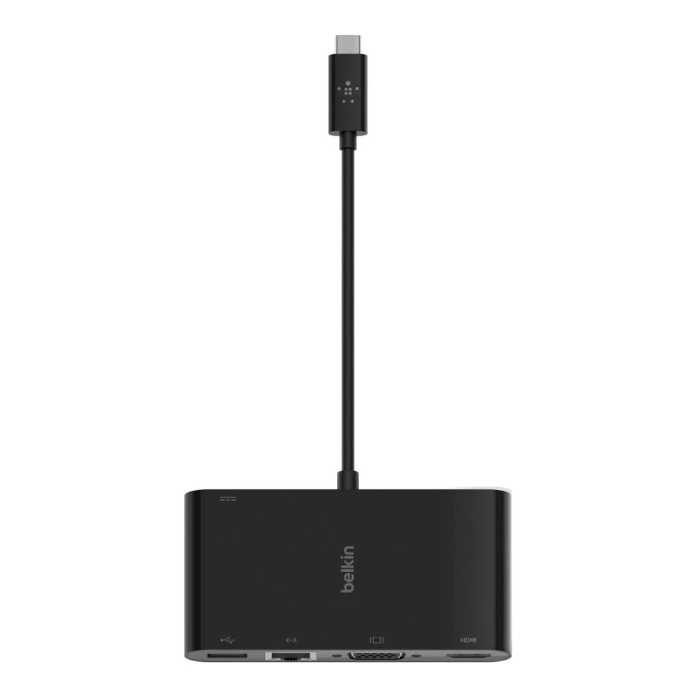 Belkin USB-C į Gigabit-Ethern. HDMI/VGA/USB-A adapteris, 100W PD