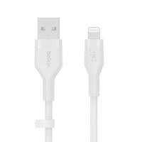 Belkin CAA008bt2MWH Boost Charge USB-A - žaibo silikonas 2,0 m balta