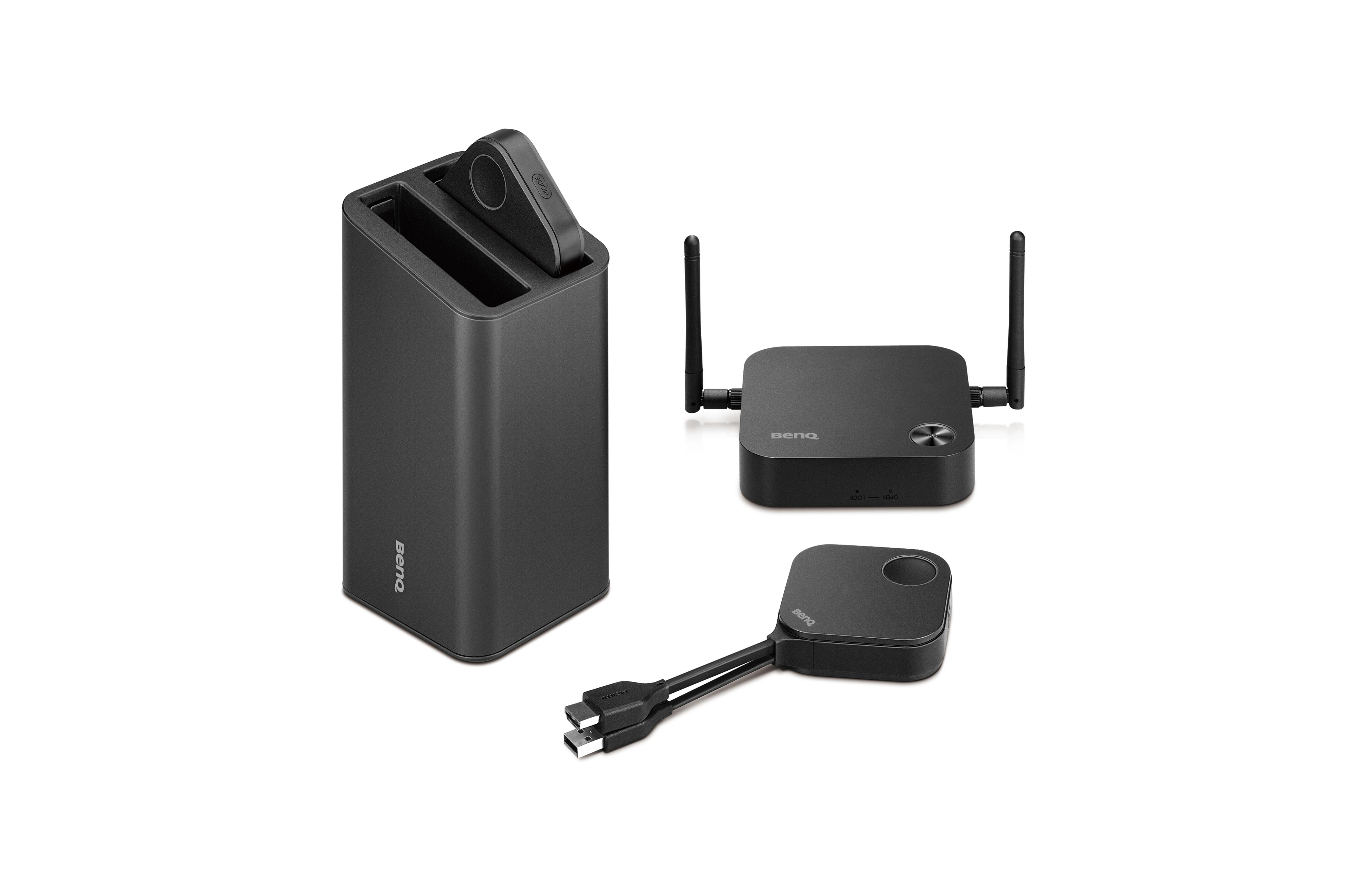 Projektorius BenQ InstaShow WDC10 EU/UAE/JP wireless video/audio extender, c:Juodas