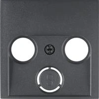 Hager 12031606, Antracito, Plastikas, Termoplastikas, Bet koks prekės ženklas, Matinis, 10 vnt.