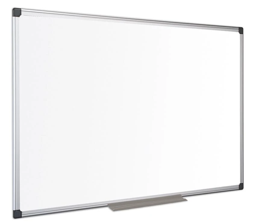 Emaliuota baltoji magnetinė lenta BI-OFFICE MAYA 240x120, aliuminio rėmas