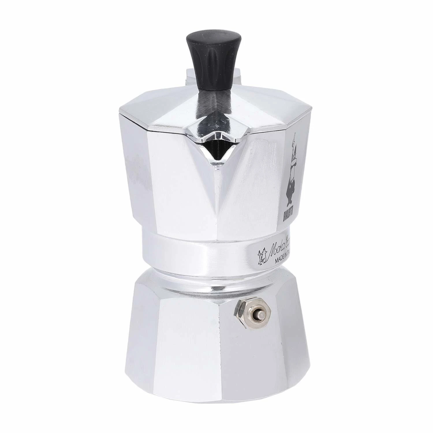 Bialetti Moka Express Moka kavinukas Aliuminio, Juodas