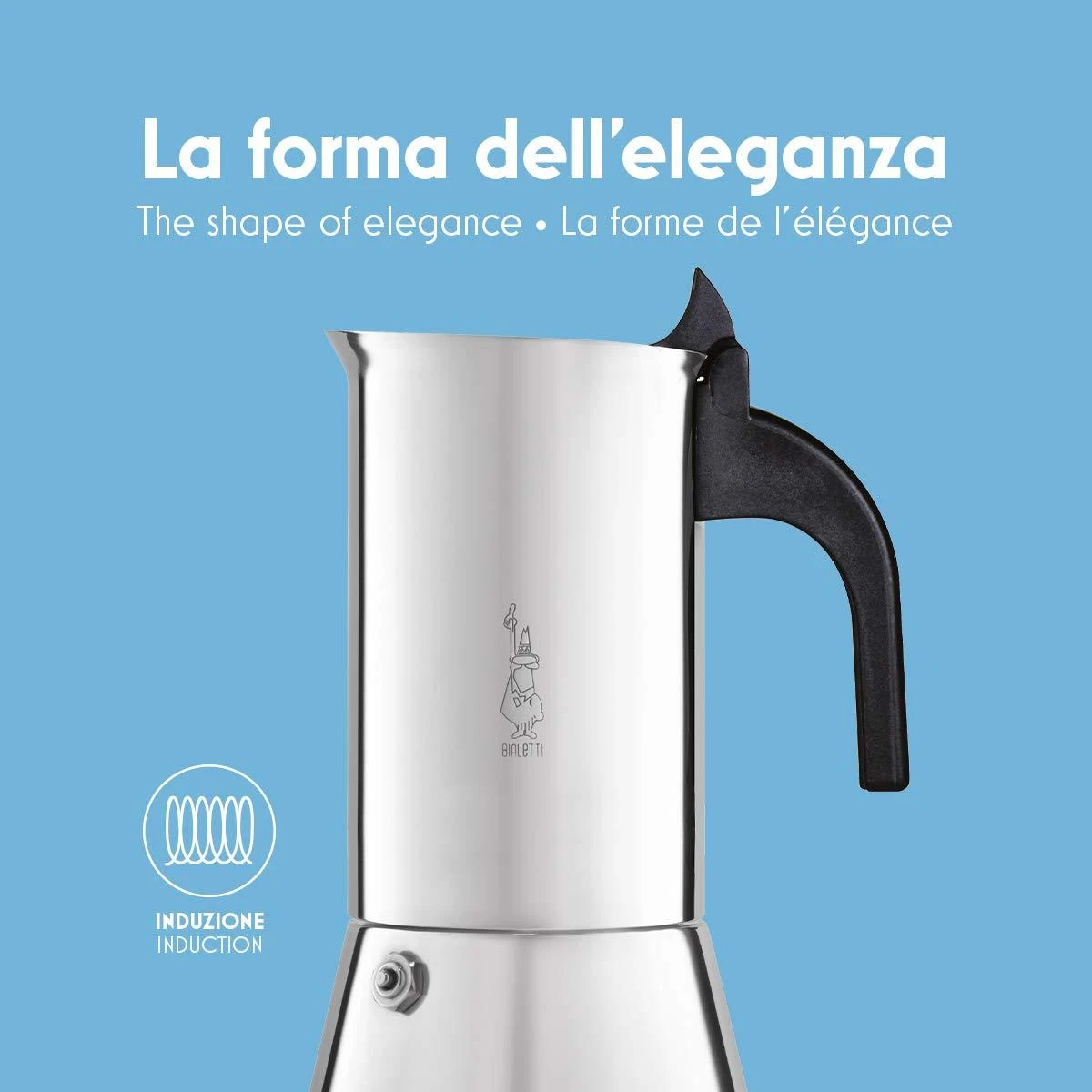 Bialetti Venus box Moka kavinukas 0.2 L Sidabrinis
