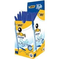 Bic Cristal Soft mėlynų tušinukų dėžutė