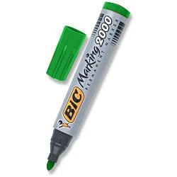 Bic Permanentinis žymeklis Eco 2000 2-5 mm, žalias, pakuotėje 12 vnt. 000026
