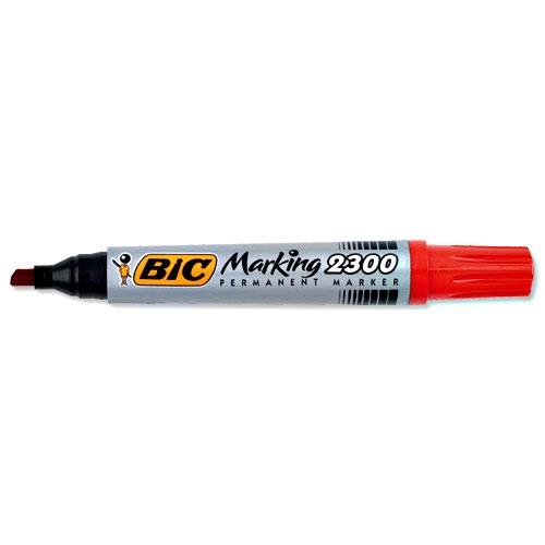 Bic Permanentinis žymeklis Eco 2300 4-5 mm, raudonas, pakuotėje 12 vnt. 300034