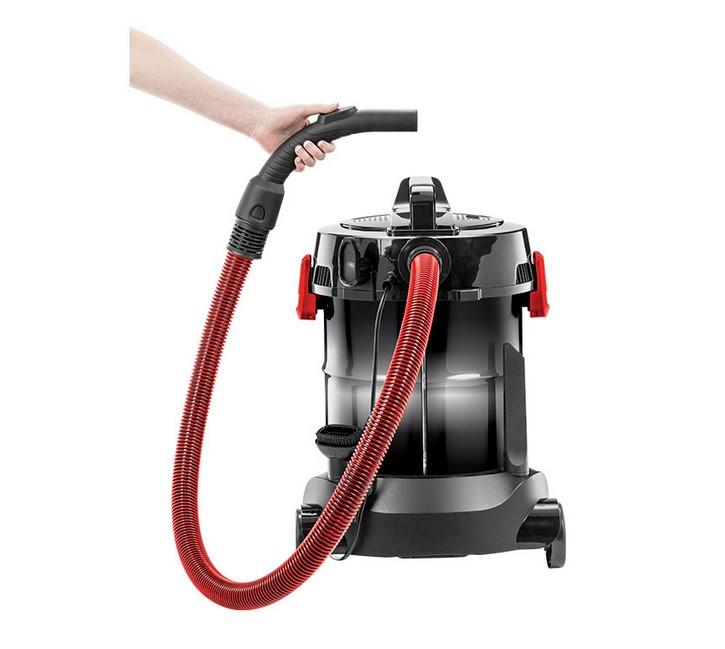 Bissell Dulkių siurblys MultiClean Wet & Dry Drum Su vandens filtravimo sistema, Drėgnas siurbimas, Galia 1500 W, Dulkių talpa 23 L, Juodas/Nerūdijantis plienas