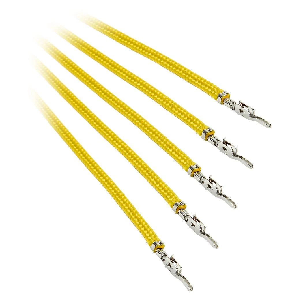 BitFenix Alchemy 2.0 PSU Cable, 5x 40cm – geltonos spalvos