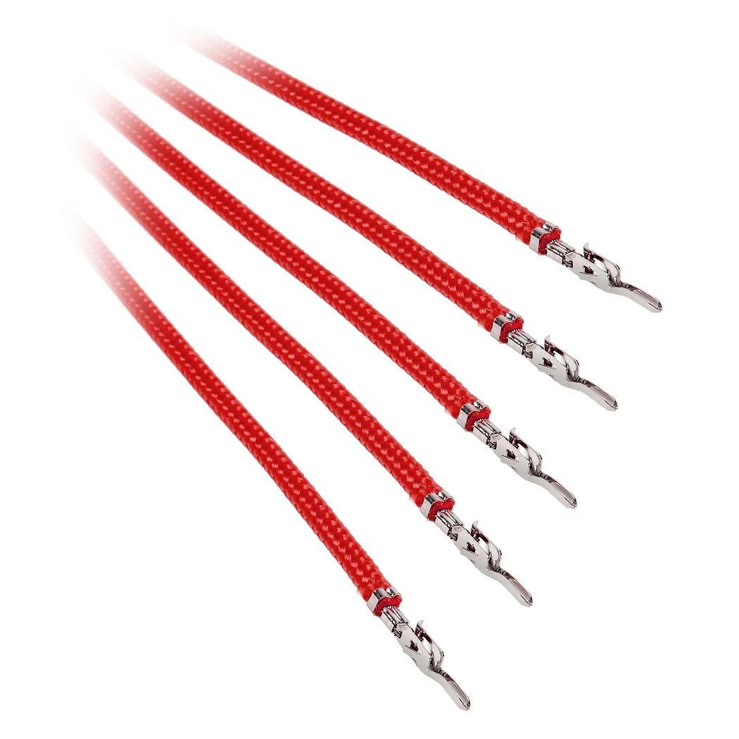 BitFenix Alchemy 2.0 PSU Cable, 5x 40cm – raudonos spalvos