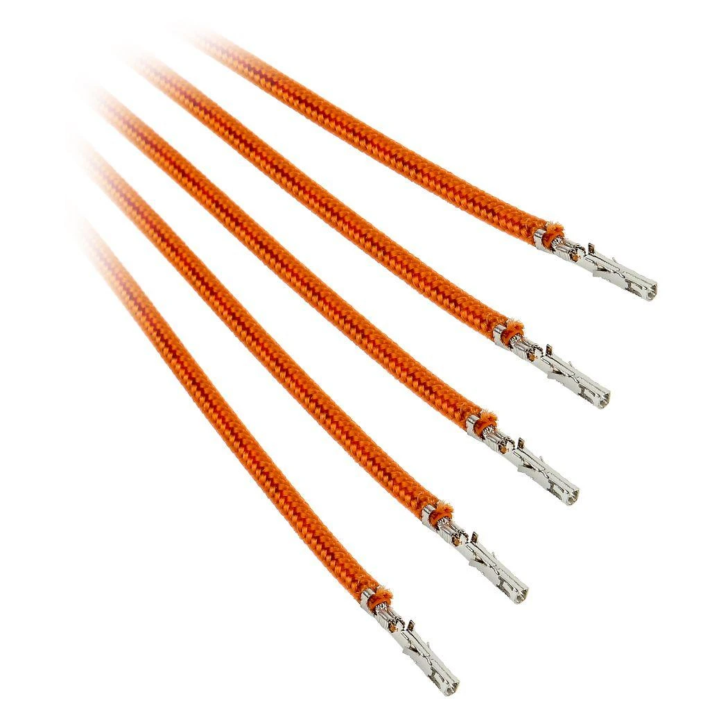 BitFenix Alchemy 2.0 PSU Cable, 5x 60cm – oranžinės spalvos