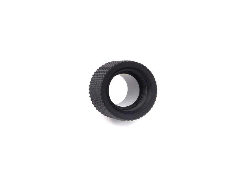 Bitspower adapteris G1/4 colio kištukas į G1/4 colio kištuką – 15 mm, juodos spalvos