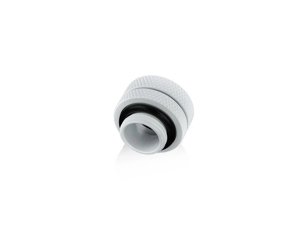 Baltas Bitspower adapteris 12mm kietam vamzdžiui