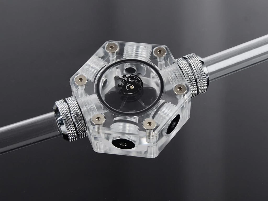 Bitspower Hexagon srauto indikatorius su sparnuote