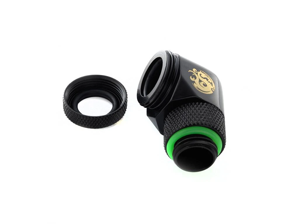 Bitspower 90° kampinis adapteris 12mm vamzdžiui su tarpine