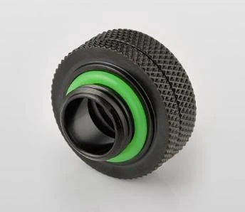 Juodas Bitspower adapteris su žalia tarpine
