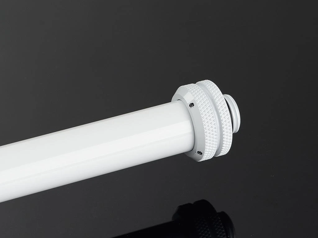 „Bitspower“ žalvarinis kietas vamzdelis be nuožulnos, 16 mm AD, 300 mm baltas