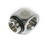 Bitspower 90 laipsnių adapteris, chromuotas metalas