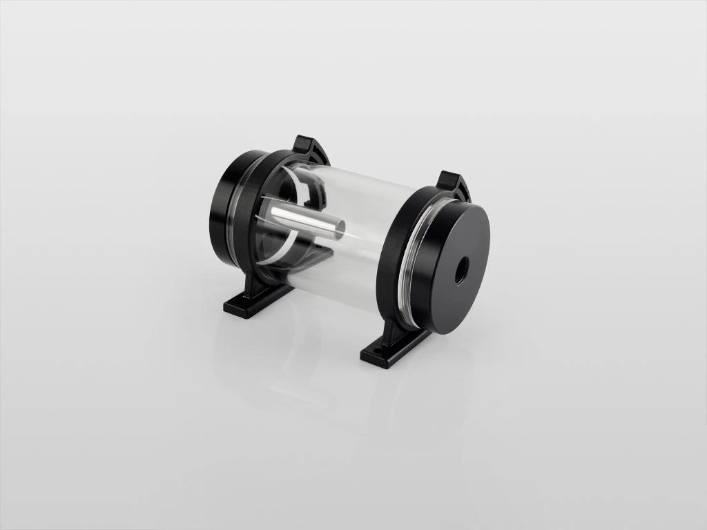 Bitspower 100 mm rezervuaras su laikikliais