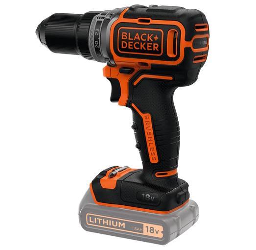 Black & Decker Juodas & Decker Suktuvas-gręžtuvas Juodas & Decker BL186N-XJ; 18 V (be akumuliatoriaus ir pakrovėjo)