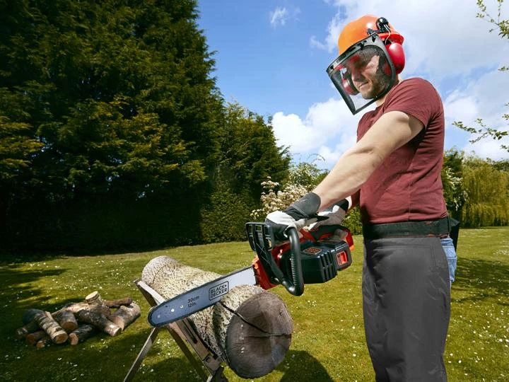 Black & Decker Juodas & Decker Akumuliatorinis grandininis pjūklas GKC3630L20 36V 2Ah 30 cm, Juodas & Decker