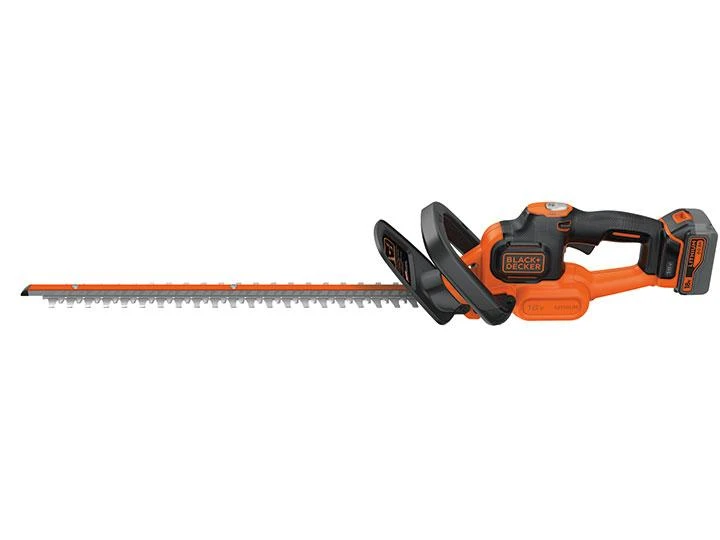 Black & Decker Juodas & Decker Akumuliatorinės gyvatvorių žirklės GTC18504PC 18V 4Ah 50 cm, Juodas & Decker