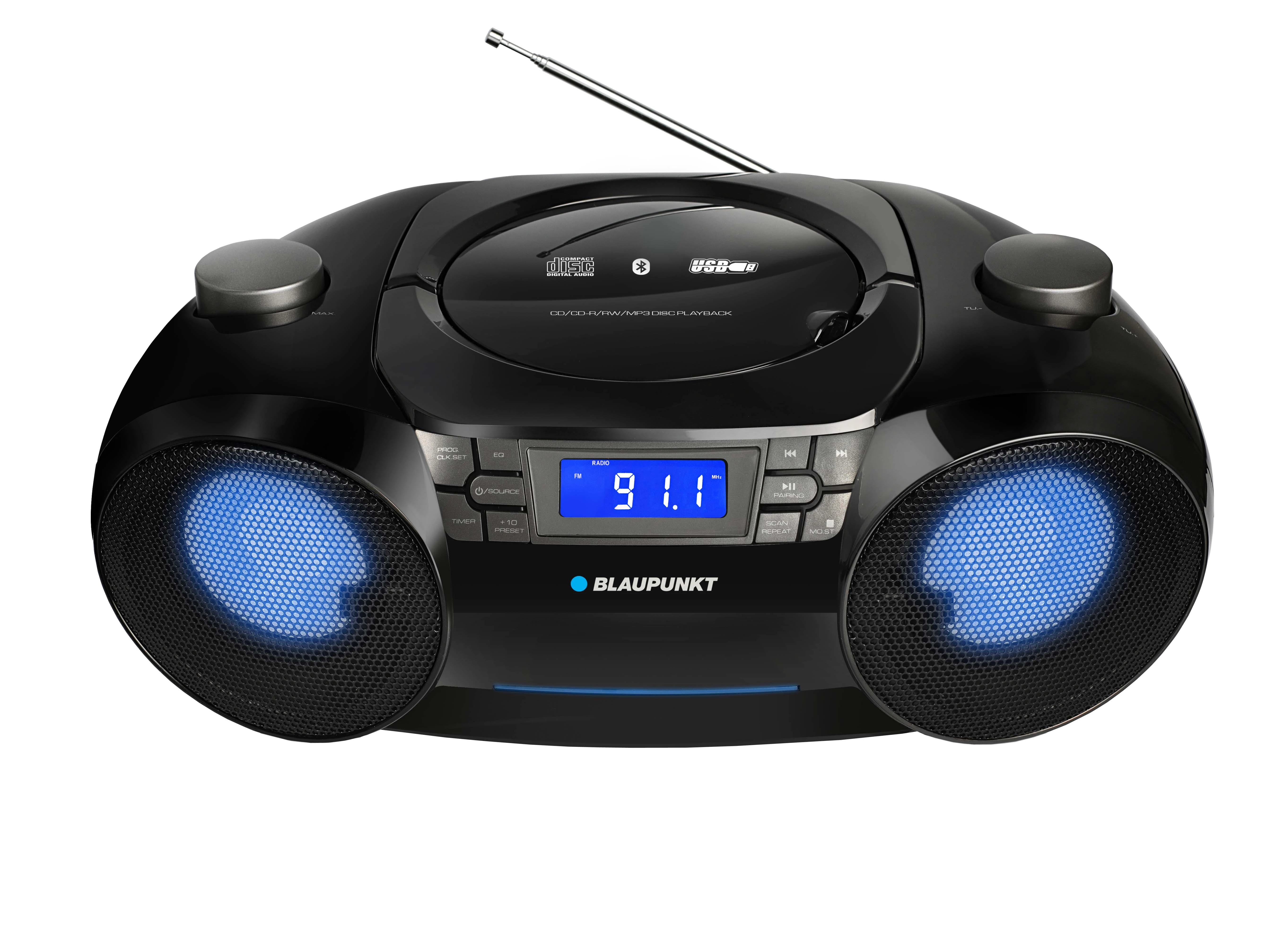 Portable stereo Blaupunkt BB31LED (juodos spalvos)