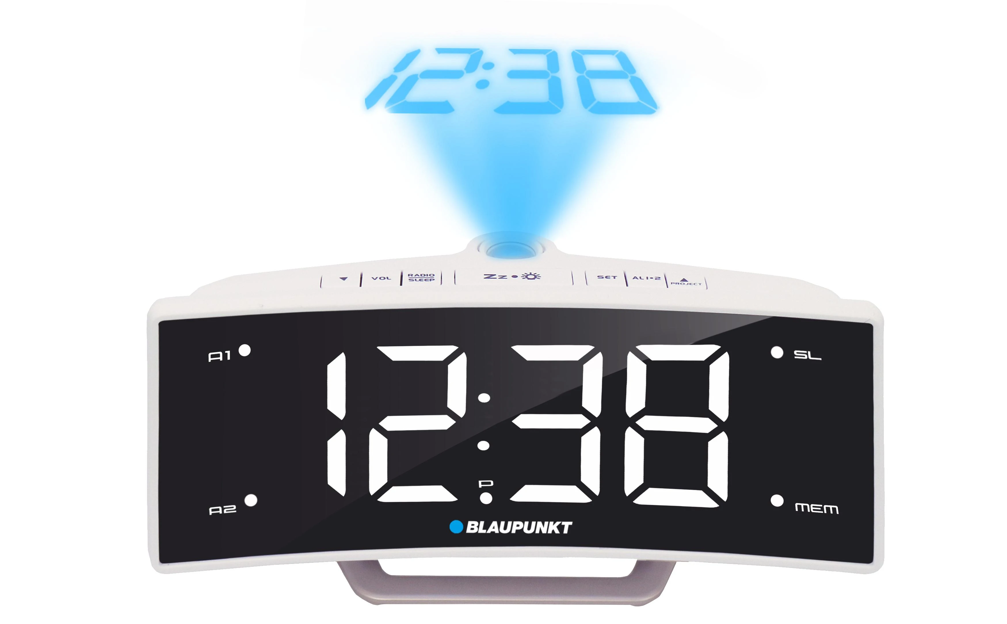 Blaupunkt CRP7WH (LCD, Juodas, Baltas)