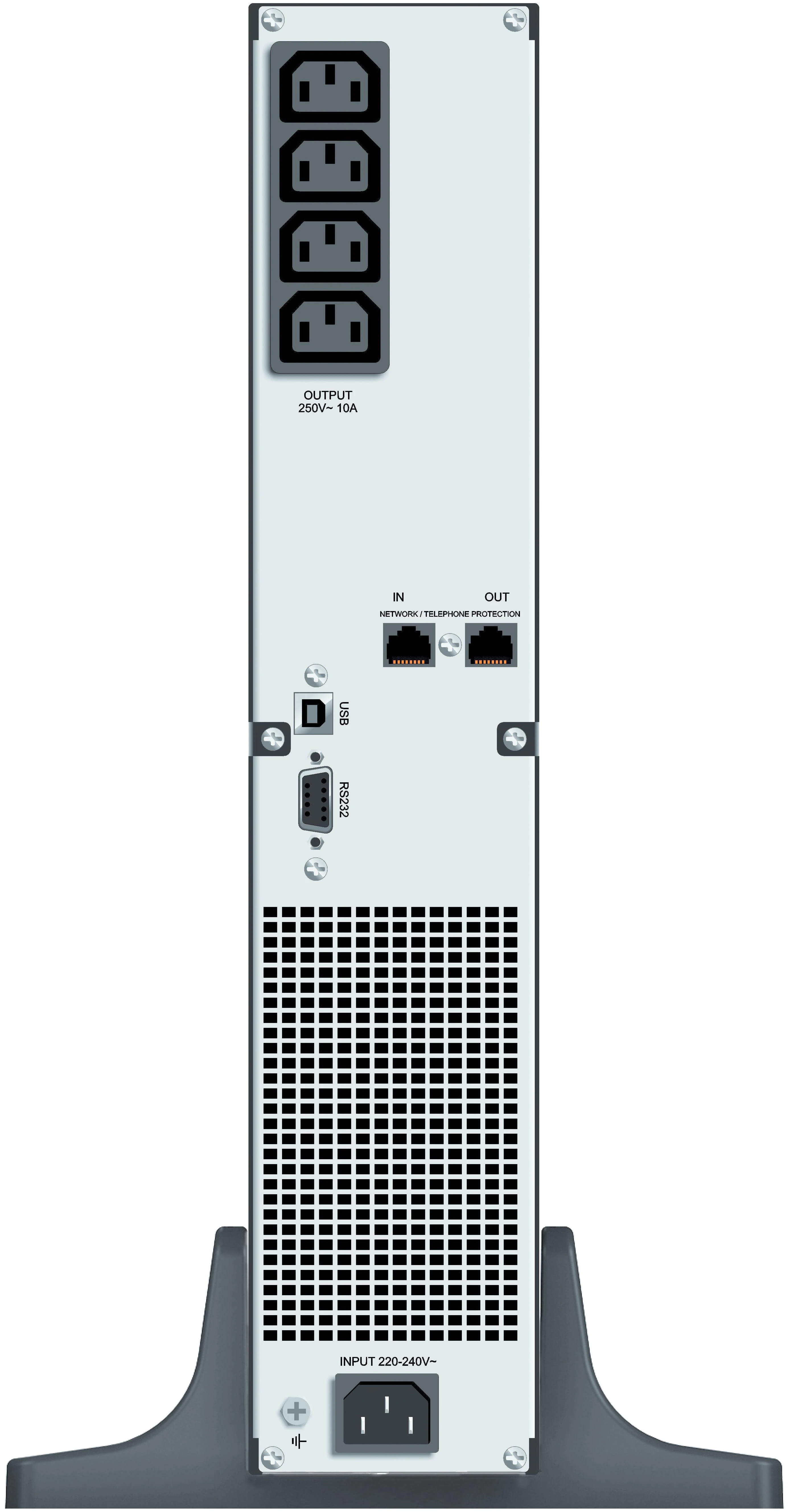 Power Walker POWERWALKER VI 1000 ERT HID UPS Line-Interactive 1000VA 19 2U 4x IEC RJ11/RJ45 USB LCD