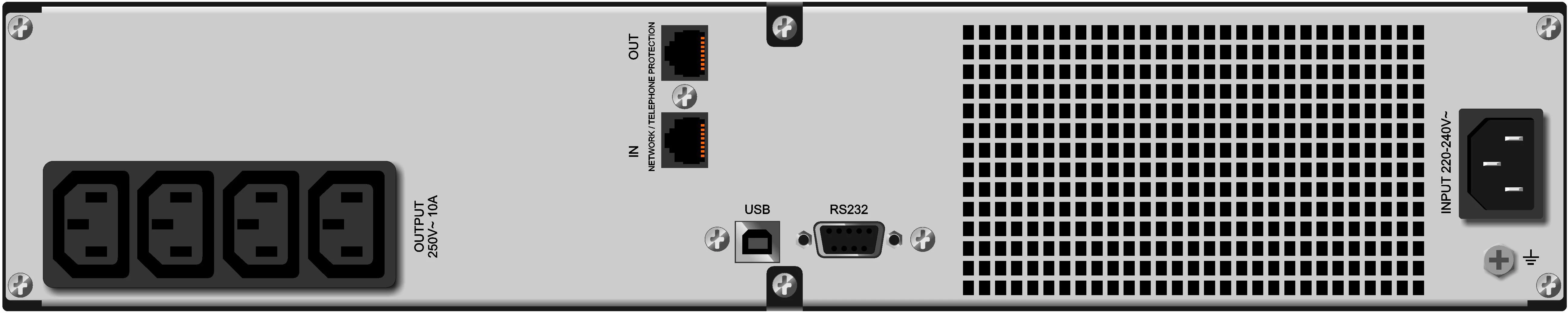 Power Walker POWERWALKER VI 1000 ERT HID UPS Line-Interactive 1000VA 19 2U 4x IEC RJ11/RJ45 USB LCD
