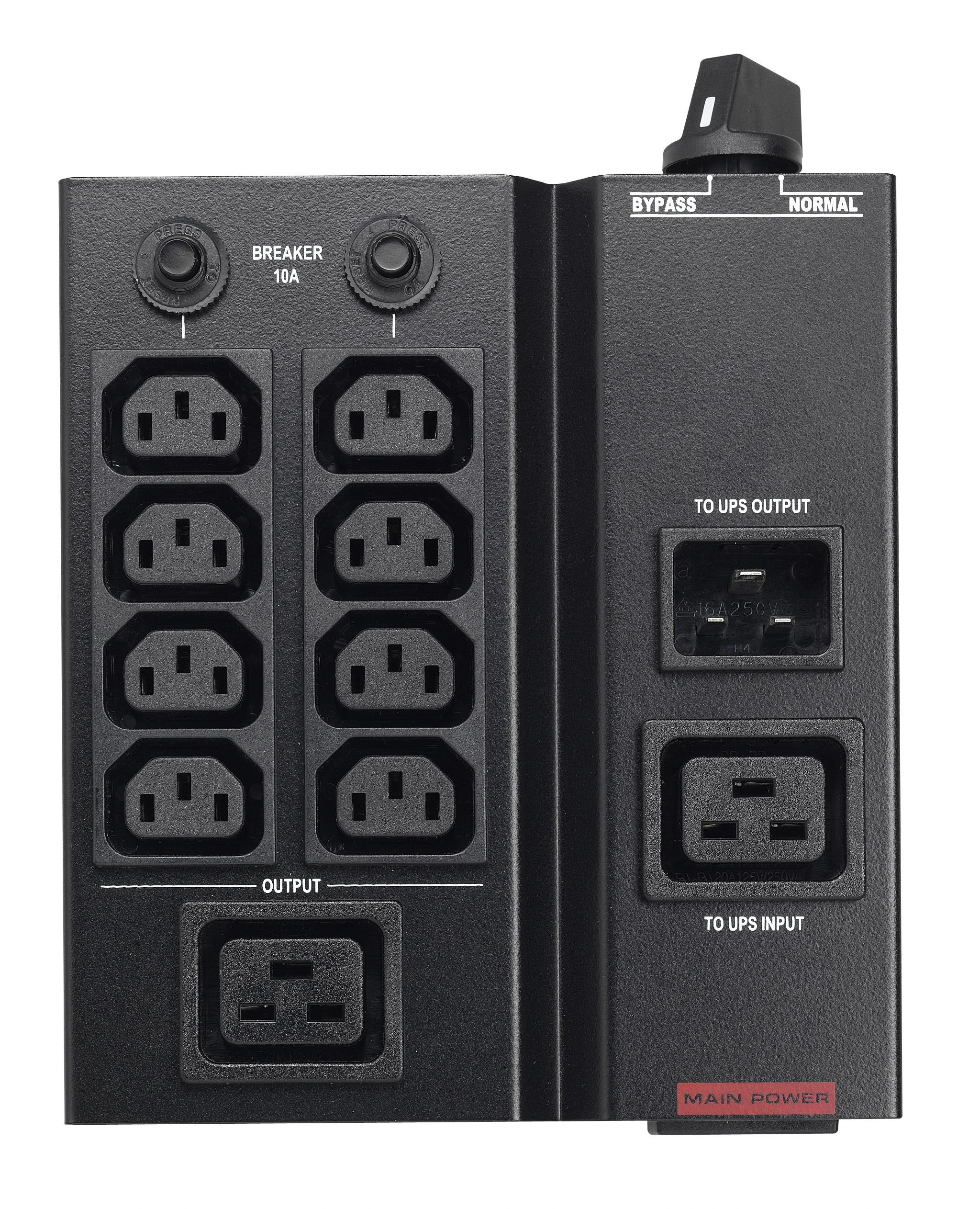 Power Walker MBS/PDU IEC 1-3kVA techninės priežiūros aplinkkelio jungiklis