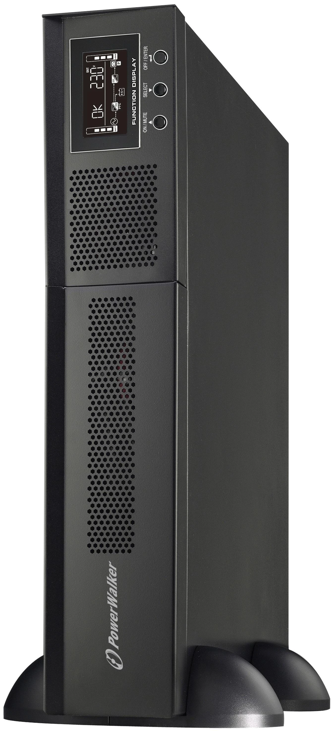 POWERWALK VFI 3000 RMG PF1 Power Walker UPS On-Line 3000VA, 19 2U, 8x IEC, RJ11/RJ45, USB, LCD