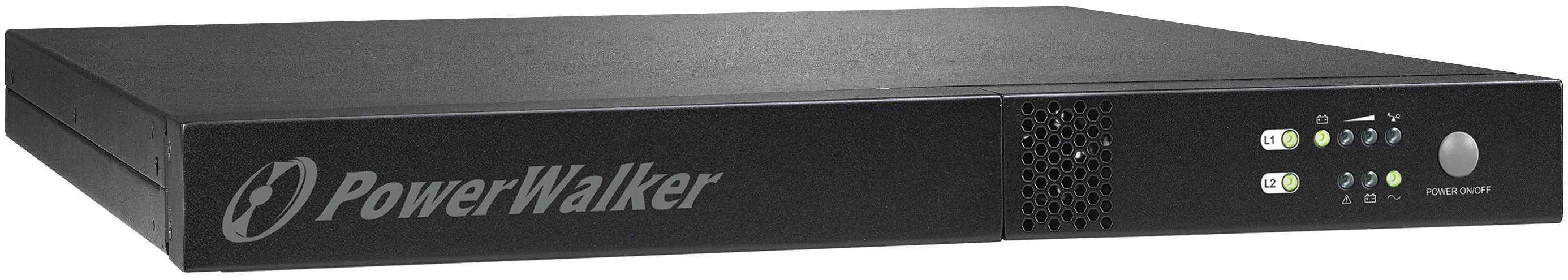 POWER WALKER „PowerWalker VFI 1000R/1U“ dvigubos konversijos (internetinis) 1 kVA 800 W 3 kintamosios srovės lizdai
