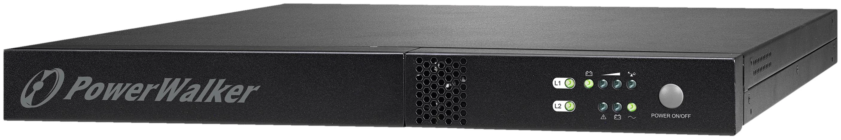 POWER WALKER „PowerWalker VFI 1000R/1U“ dvigubos konversijos (internetinis) 1 kVA 800 W 3 kintamosios srovės lizdai