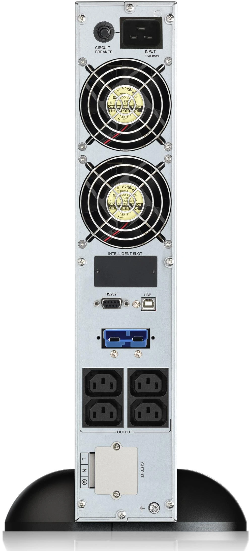 POWERWALK VFI 3000 CRM LCD Power Walker UPS On-Line 3000VA, 19 2U, 4x IEC, USB/RS-232, LCD, terminalas, stovas / vilkimas