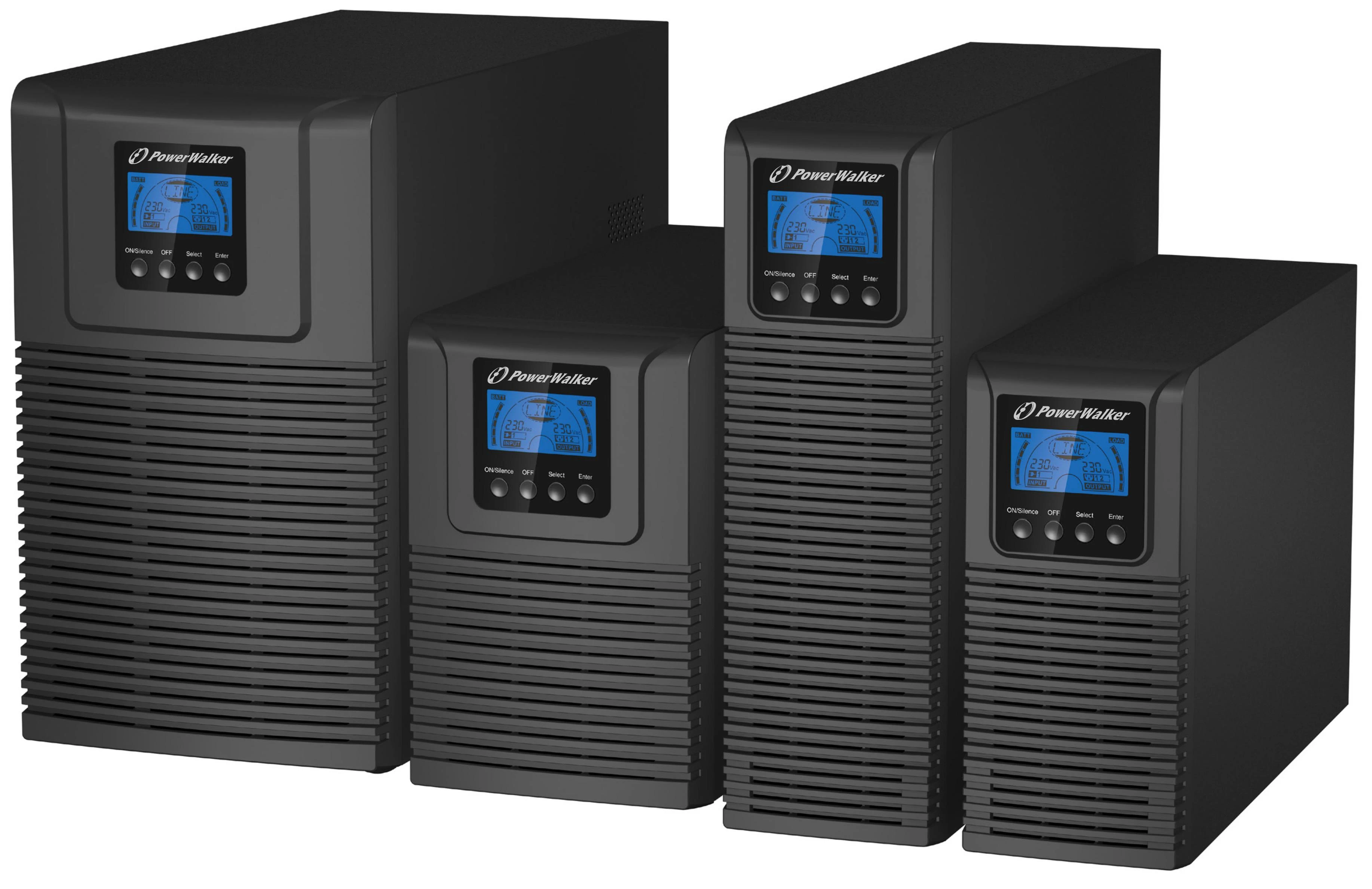 Power Walker POWERWALKER VFI 3000 TGB UPS On-Line 3000VA 4x IEC USB/RS-232 Tower EPO LCD