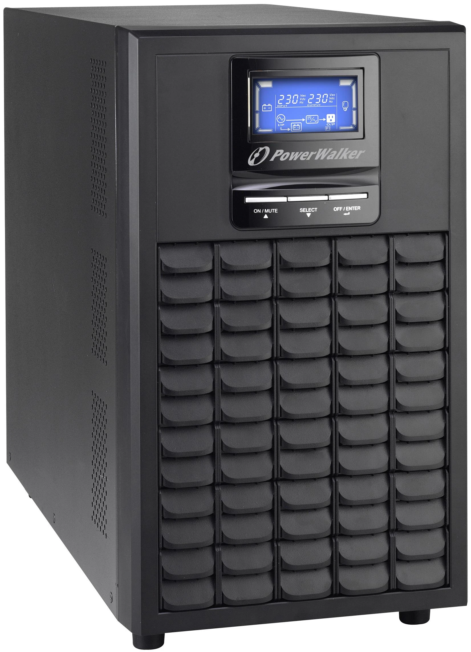 POWERWALK VFI 3000 C LCD Power Walker UPS On-Line 3000VA, 4x IEC, USB/RS-232, LCD, Tower