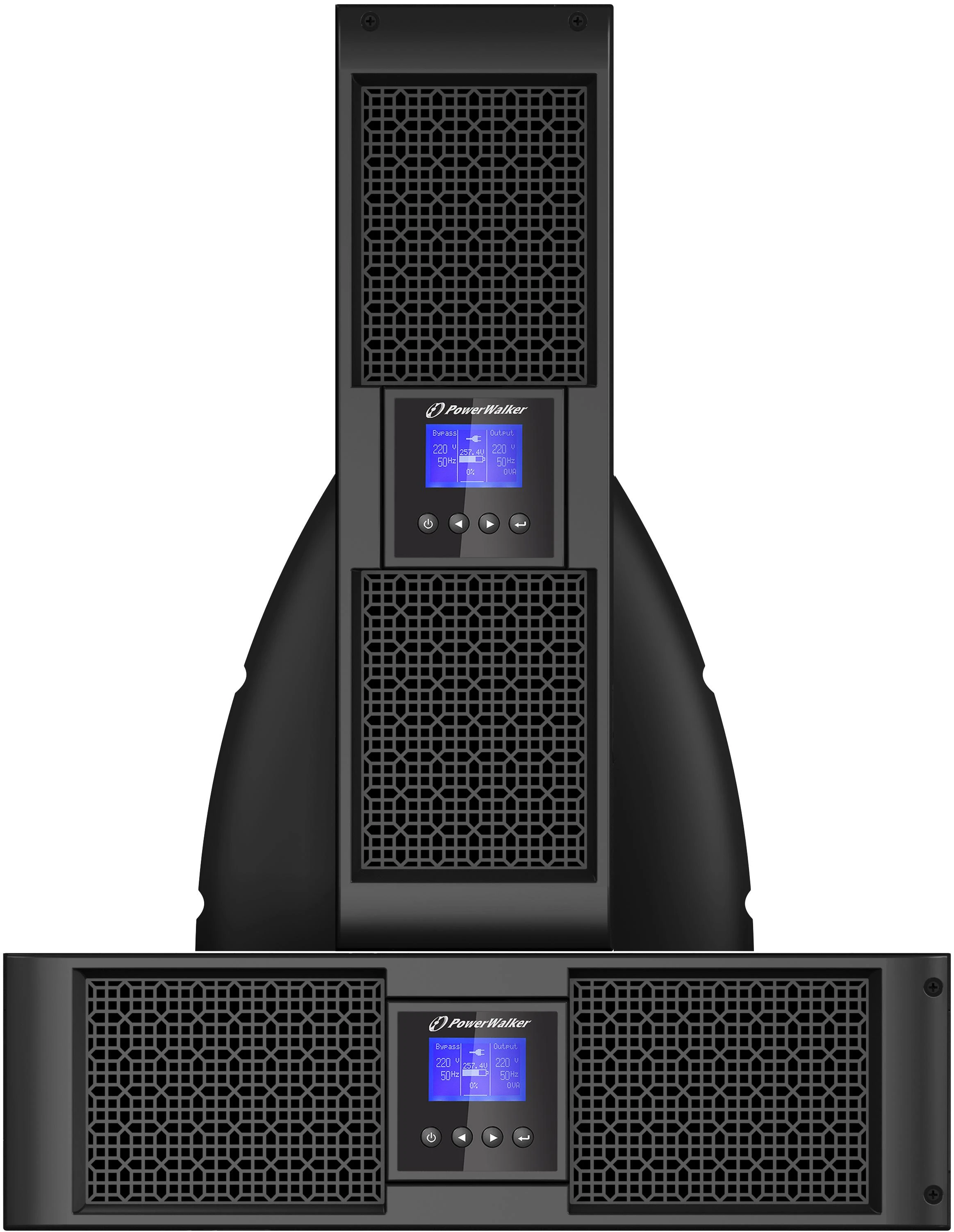 POWERWALK VFI 6000 PRT HID Power Walker UPS On-Line 6000VA, 19 3U,4x IEC,2x C19, USB/RS-232, LCD