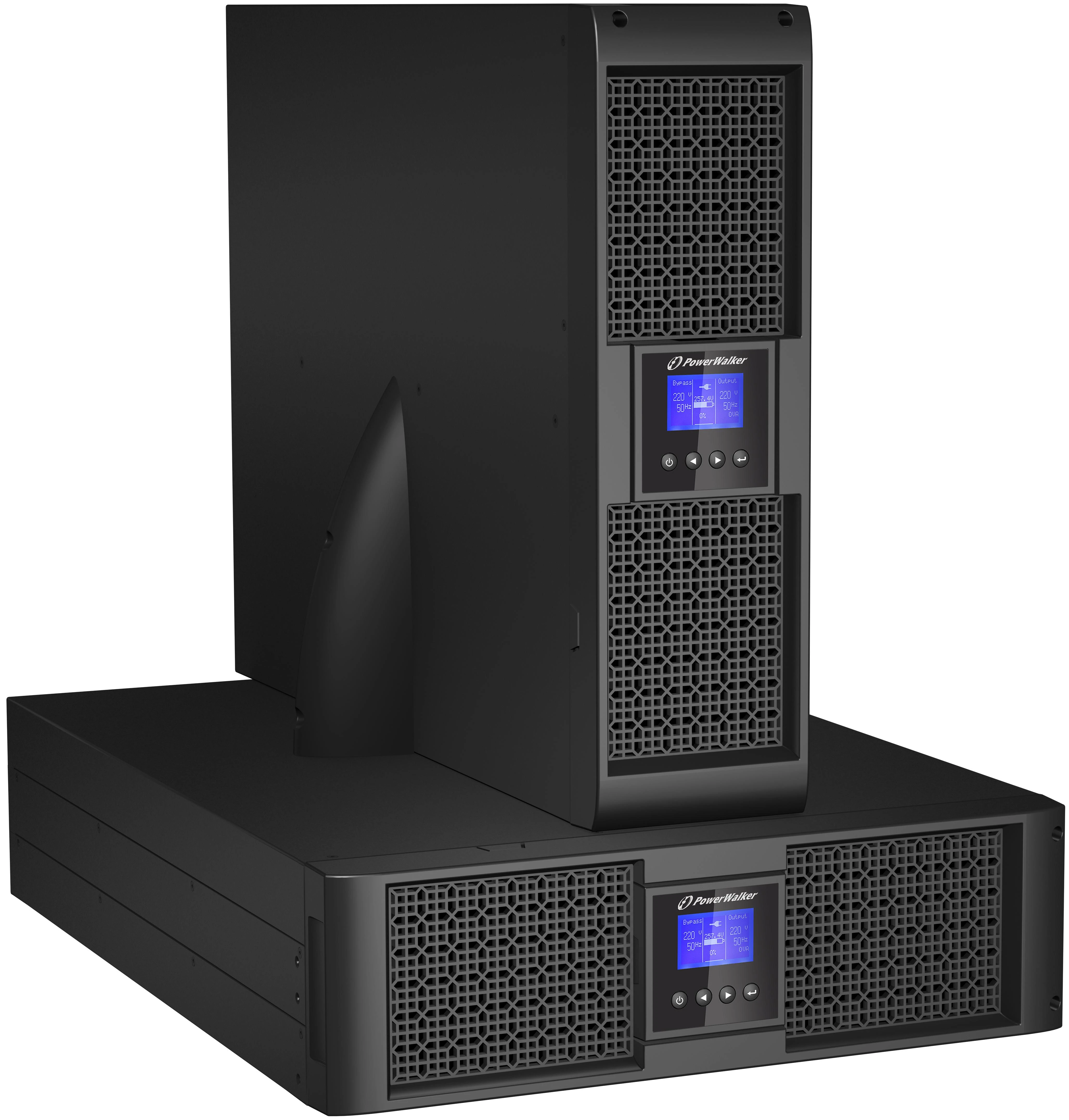 POWERWALK VFI 6000 PRT HID Power Walker UPS On-Line 6000VA, 19 3U,4x IEC,2x C19, USB/RS-232, LCD