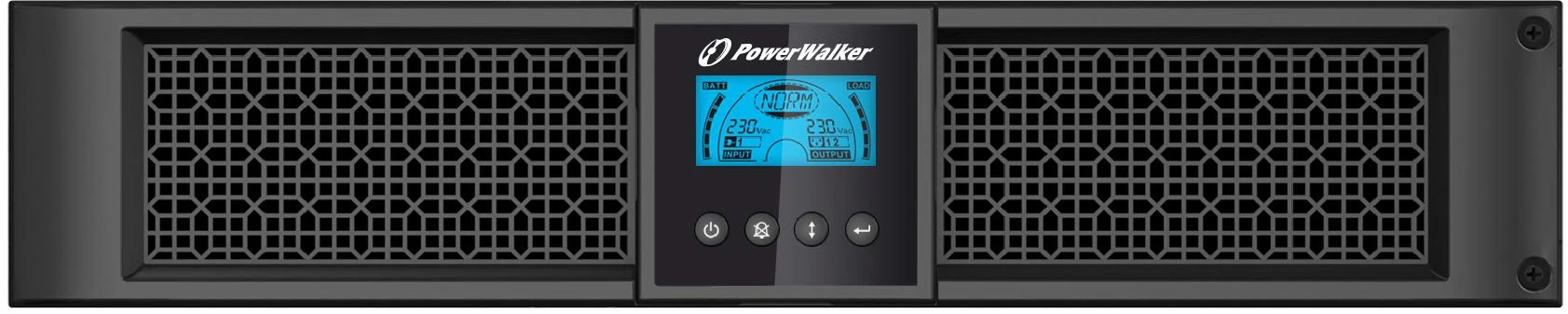POWERWALK VI 1500 RT LCD HID Power Walker UPS Line-Interactive 1500VA, 19 2U, 8x IEC, RJ11/RJ45, USB, LCD