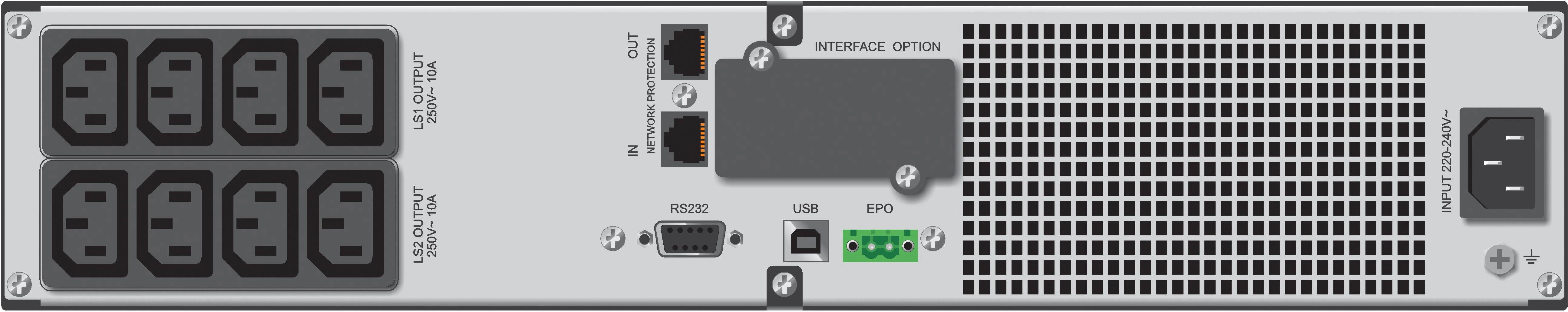 POWERWALK VI 1500 RT LCD HID Power Walker UPS Line-Interactive 1500VA, 19 2U, 8x IEC, RJ11/RJ45, USB, LCD