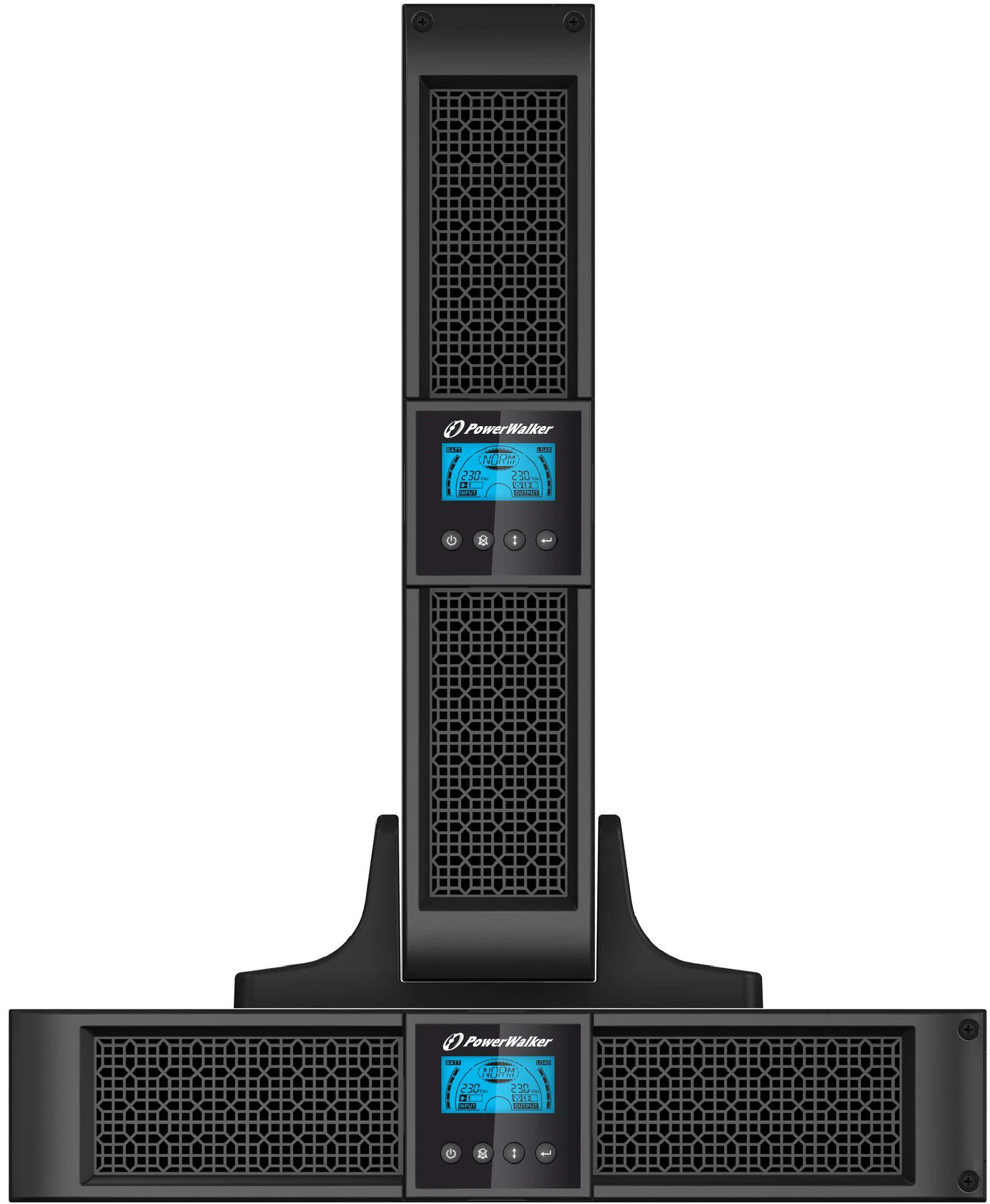 POWERWALK VI 1500 RT LCD HID Power Walker UPS Line-Interactive 1500VA, 19 2U, 8x IEC, RJ11/RJ45, USB, LCD