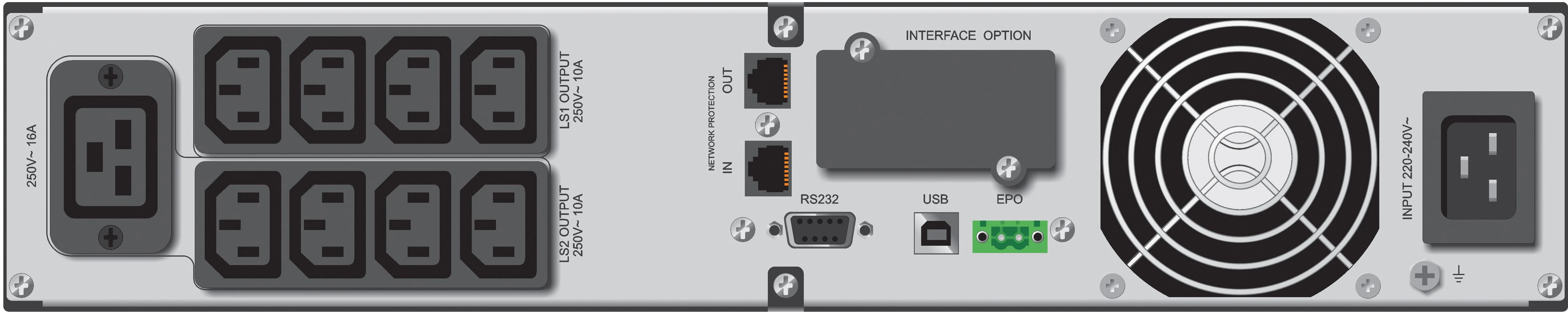 POWERWALK VI 3000 RT LCD HID Power Walker UPS Line-Interactive 3000VA, 19 2U, 8x IEC, RJ11/RJ45, USB, LCD